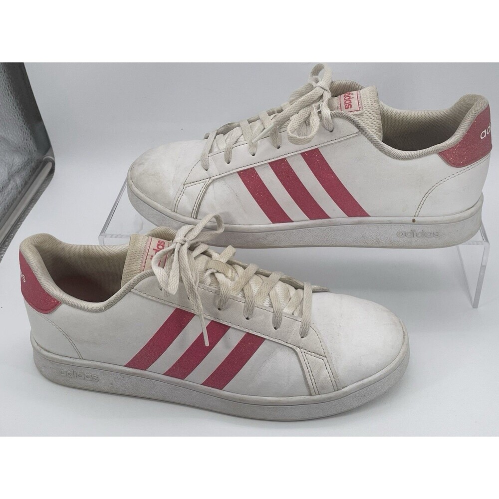 Adidas Grand Court Base White Pink Sneakers Women’s US 6.5 EG5136